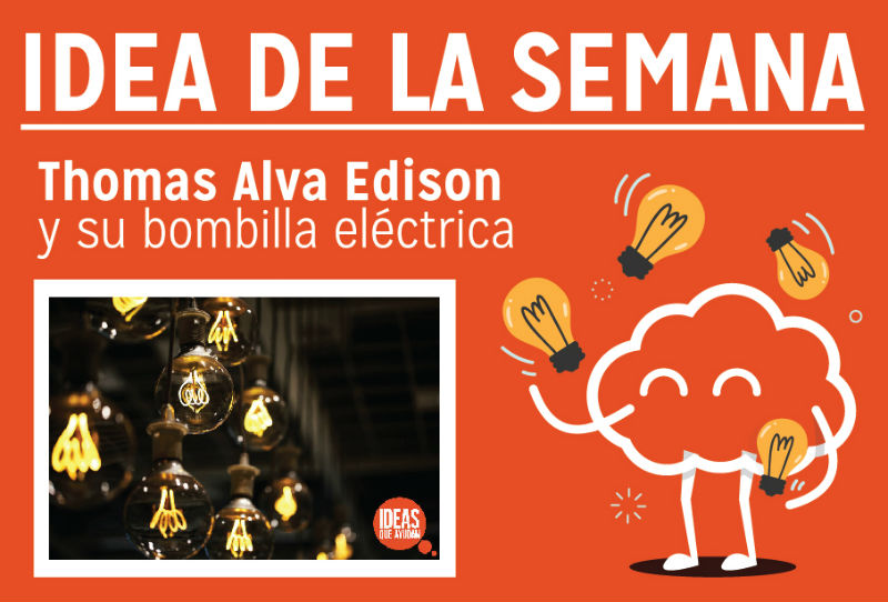 Thomas Alva Edison y su bombilla eléctrica