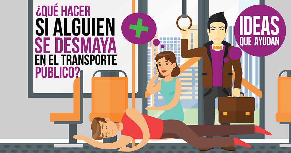 ¿Qué hacer si alguien se desmaya en el transporte público?