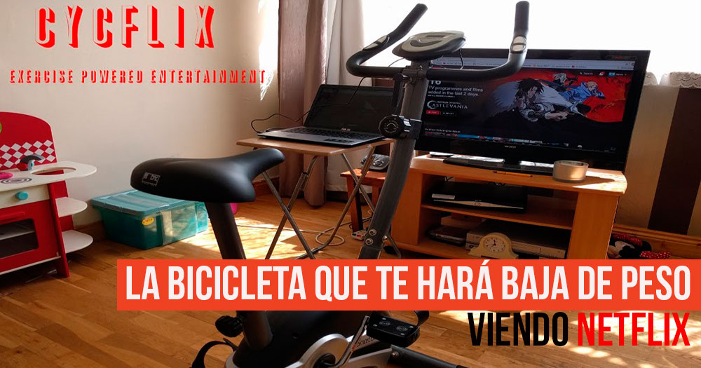 Cycflix: La bicicleta que te hará bajar de peso viendo Netflix