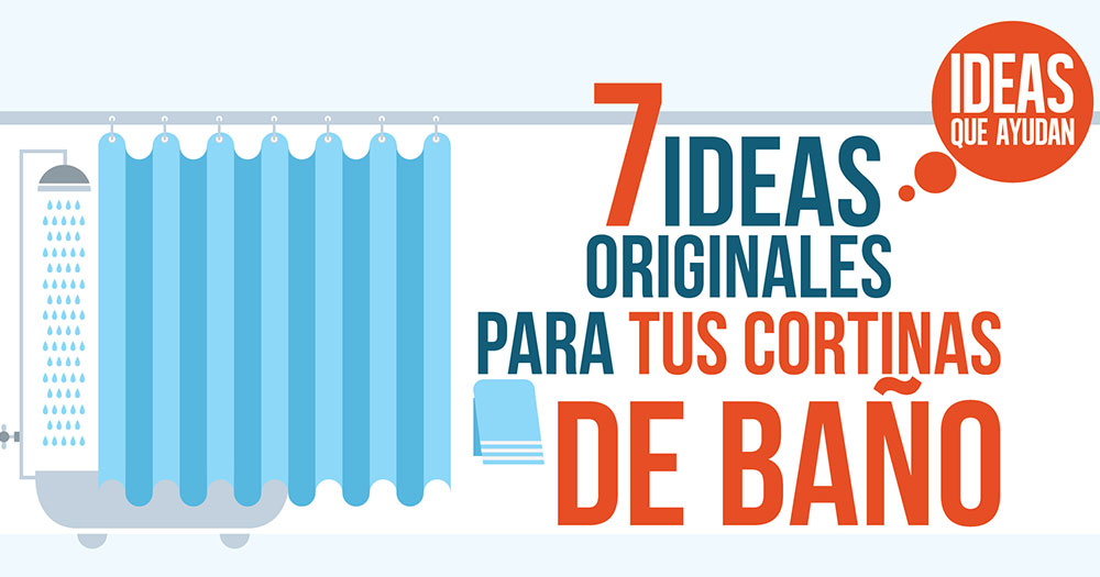 7 ideas originales para tus cortinas de baño
