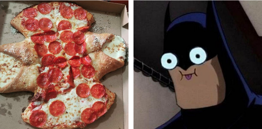 Usuario pide pizza de Batman en Little Caesars. ¡Mira lo que le llegó!