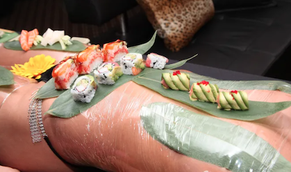 práctica japonesa del sushi 
